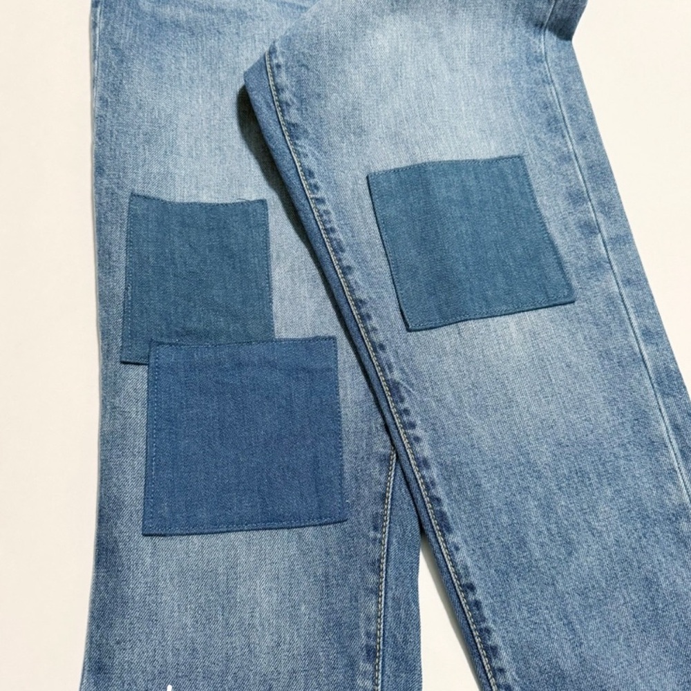 New Universal Thread Patchwork Boyfriend Jeans - image 3